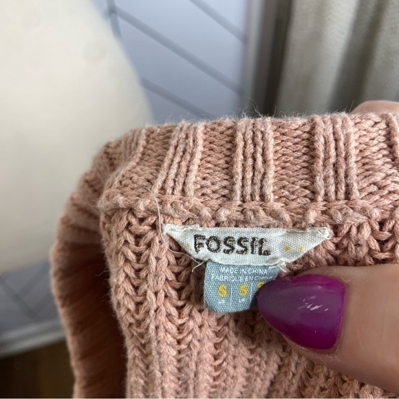 Fossil Peach Ribbed Sweater - Picture 4 of 6